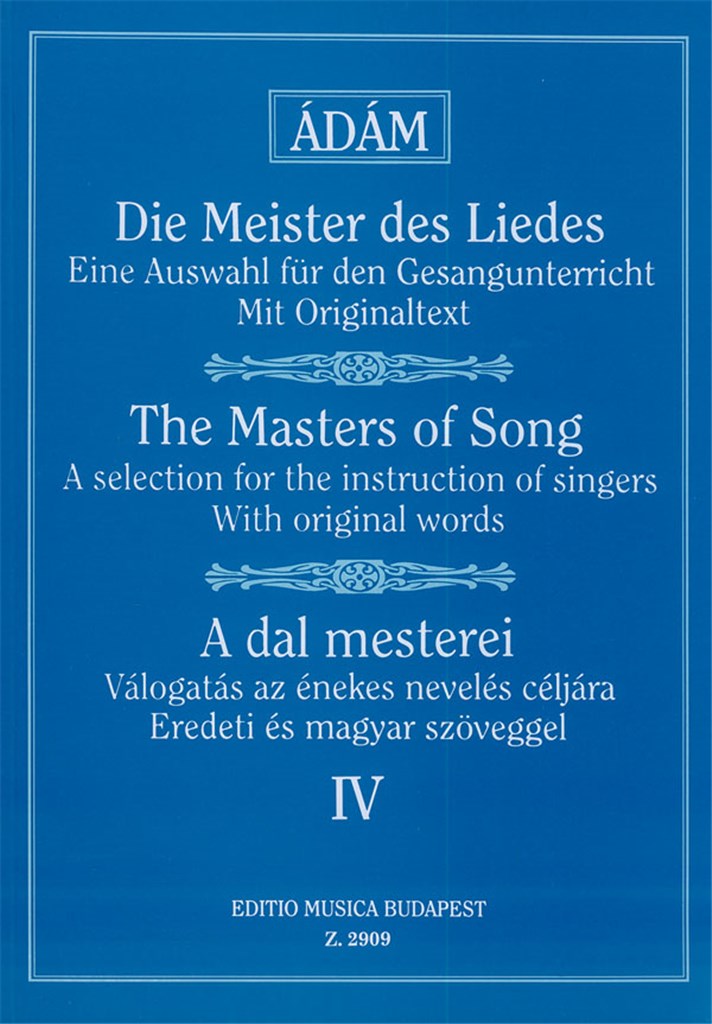 Die Meister des Liedes IV Alte italienische, fran